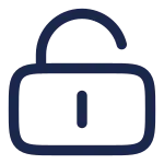 Lock Keyhole Minimalistic Unlocked SVG Icon